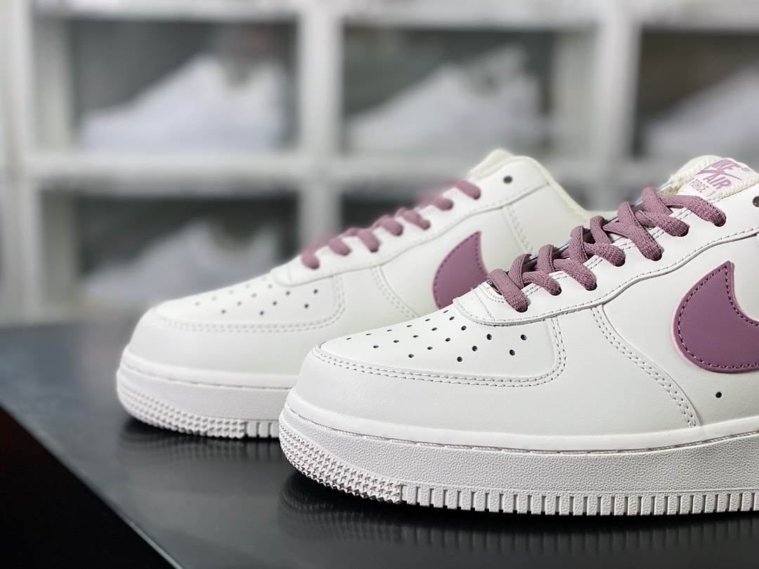 Air Force 1'07 Low”White/Berry Purple 3M” Air Force One Sneakers ”Leather White Berry Purple Reflective Hooks” CQ5059-228