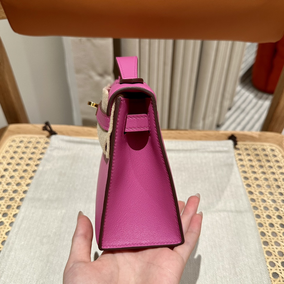 Hermès mini kelly 1, 9i/Magnolia, swift, gold, 22cm, all handmade!!