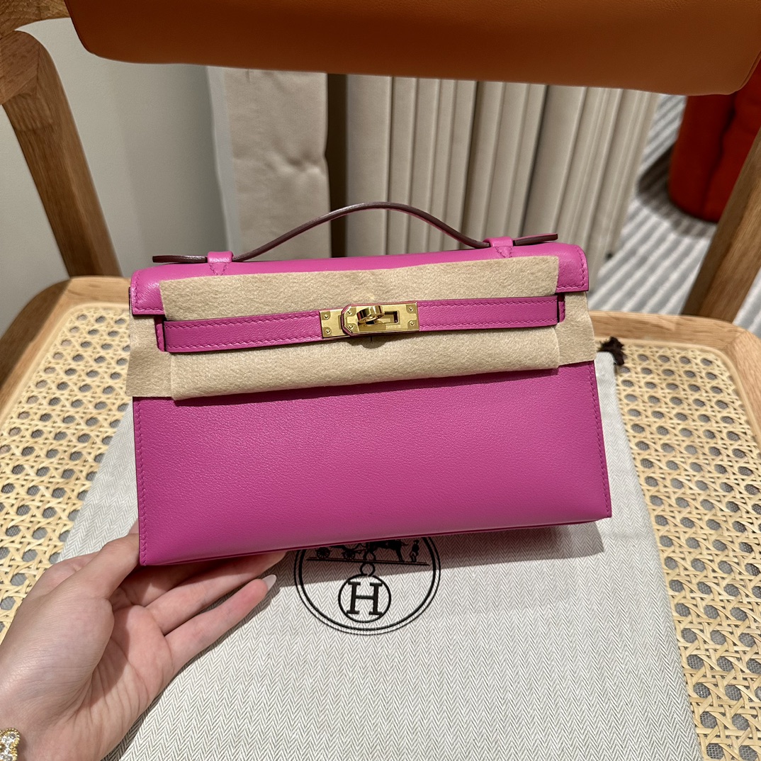 Hermès mini kelly 1, 9i/Magnolia, swift, gold, 22cm, all handmade!!