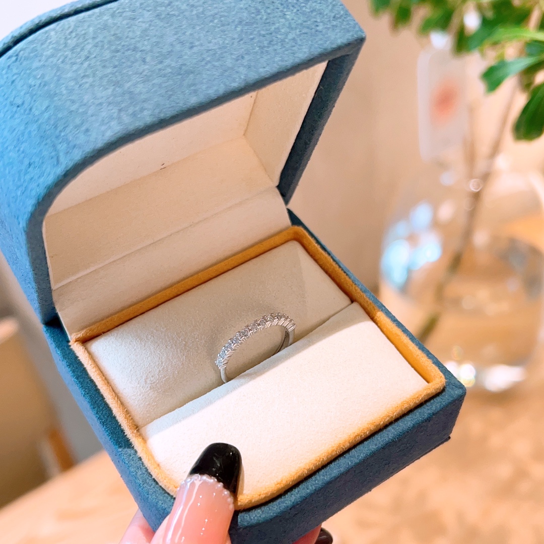 Nickelfreies Silber Moissanit Ring Niedlich Geständnis Silber