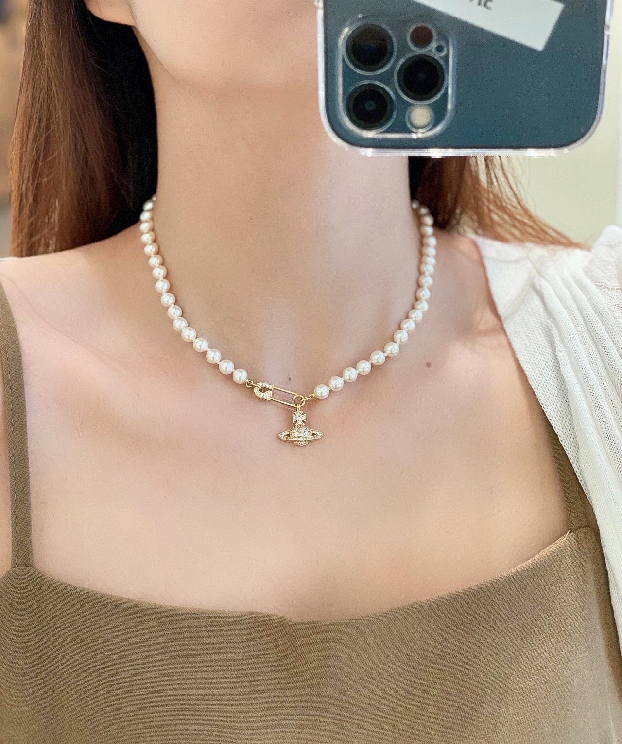 Vivienne Westwood 新品上架西太后镶嵌别针项链