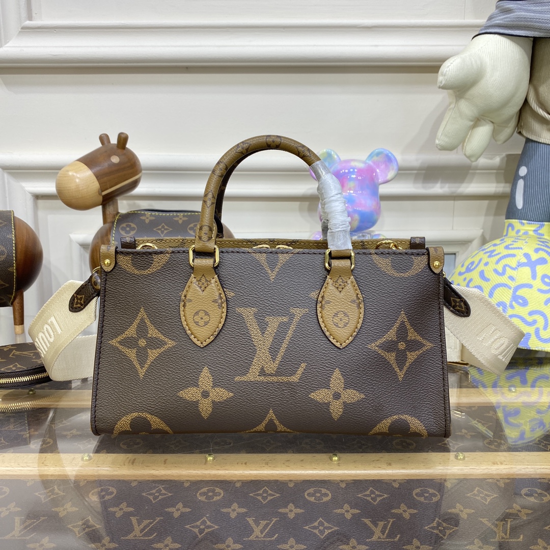 Louis Vuitton LV Onthego Tote Bags Monogram Reverse Canvas M46653