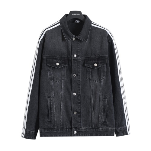 Balenciaga x AD 25FW Baggy Denim Jacket - Unisex, Black, Striped 44 Balenciaga x AD 25FW Baggy Denim Jacket - Unisex, Black, Striped