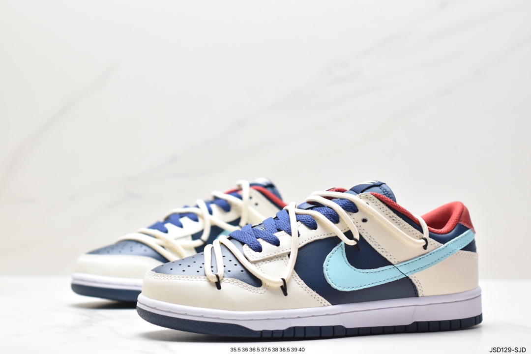 NK SB Dunk Low ”Green/Beige” Deconstruction Rope Series Low-top Casual Sports Skateboard Shoes DD1503-602