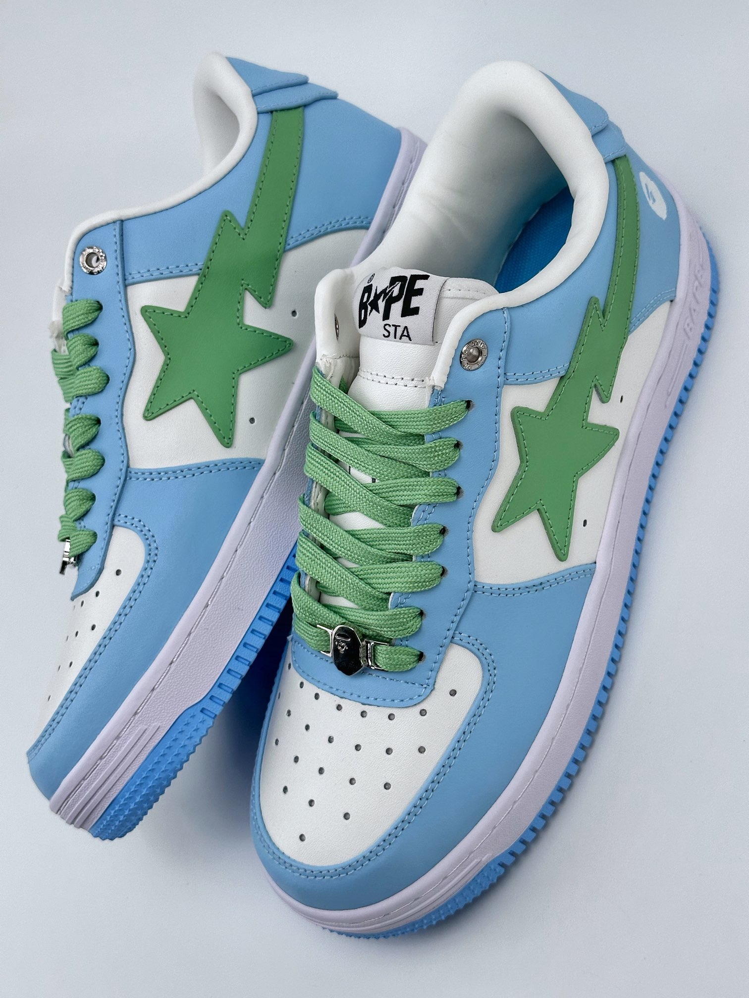 Bape x Air Force 1 '07 Low Blue Green 1H70191005