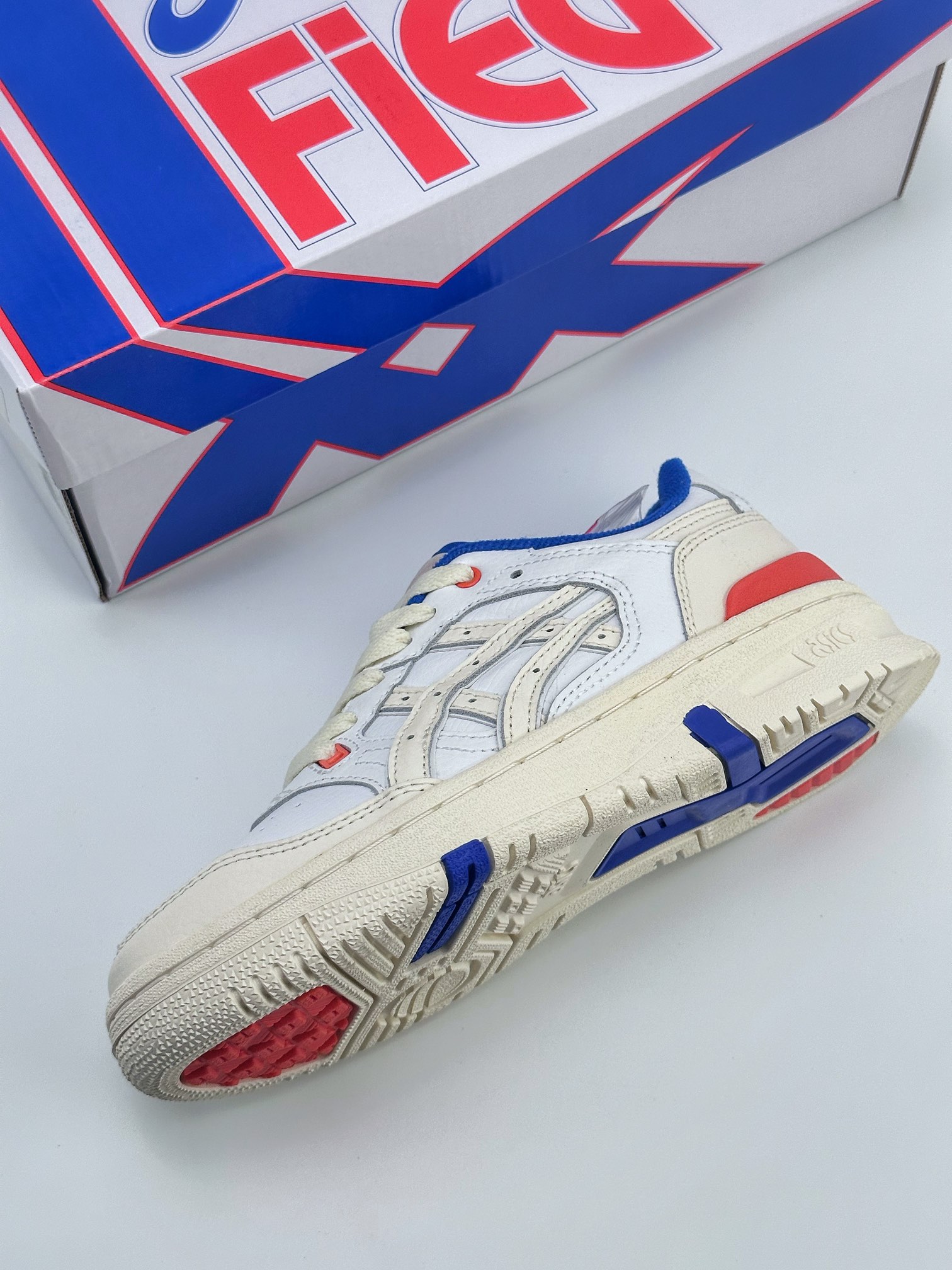 Asics EX89 x Ronnie Fieg white blue orange classic retro trend sneakers 1201A885-100