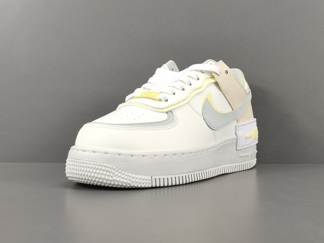 AF1马卡龙鞋码36-44总裁福利版出品-AirForce1Shadow解构女款马卡龙卡其DR7883-