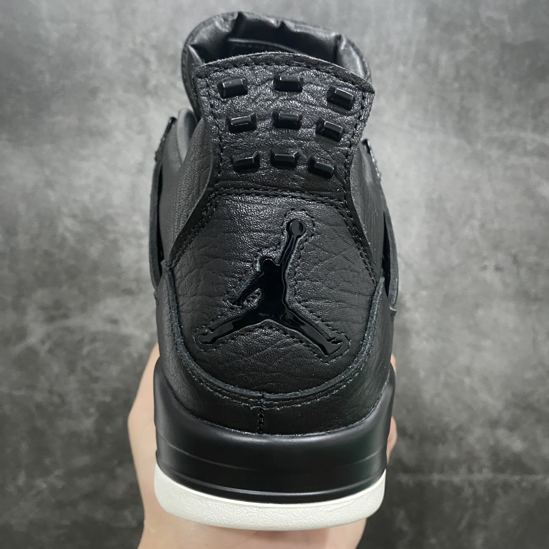 Foreign trade version of Air Jordan 4 Retro Premium ”Pony Hair Black” Joe 4 AJ4 black and white peak luxury black 819139-010