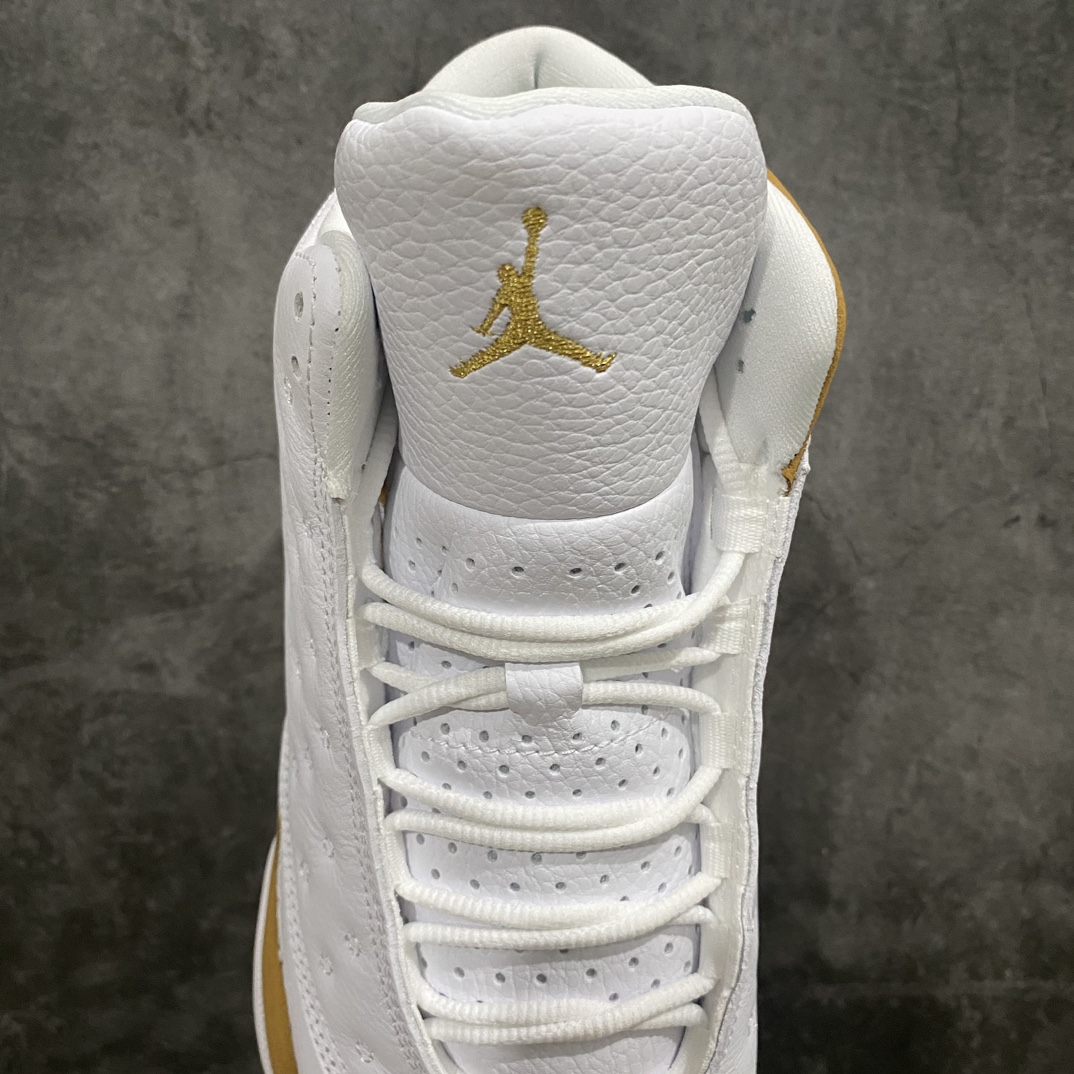 Pure original Air Jordan AJ13 produced in Dongguan, wheat white and brown 414571-171