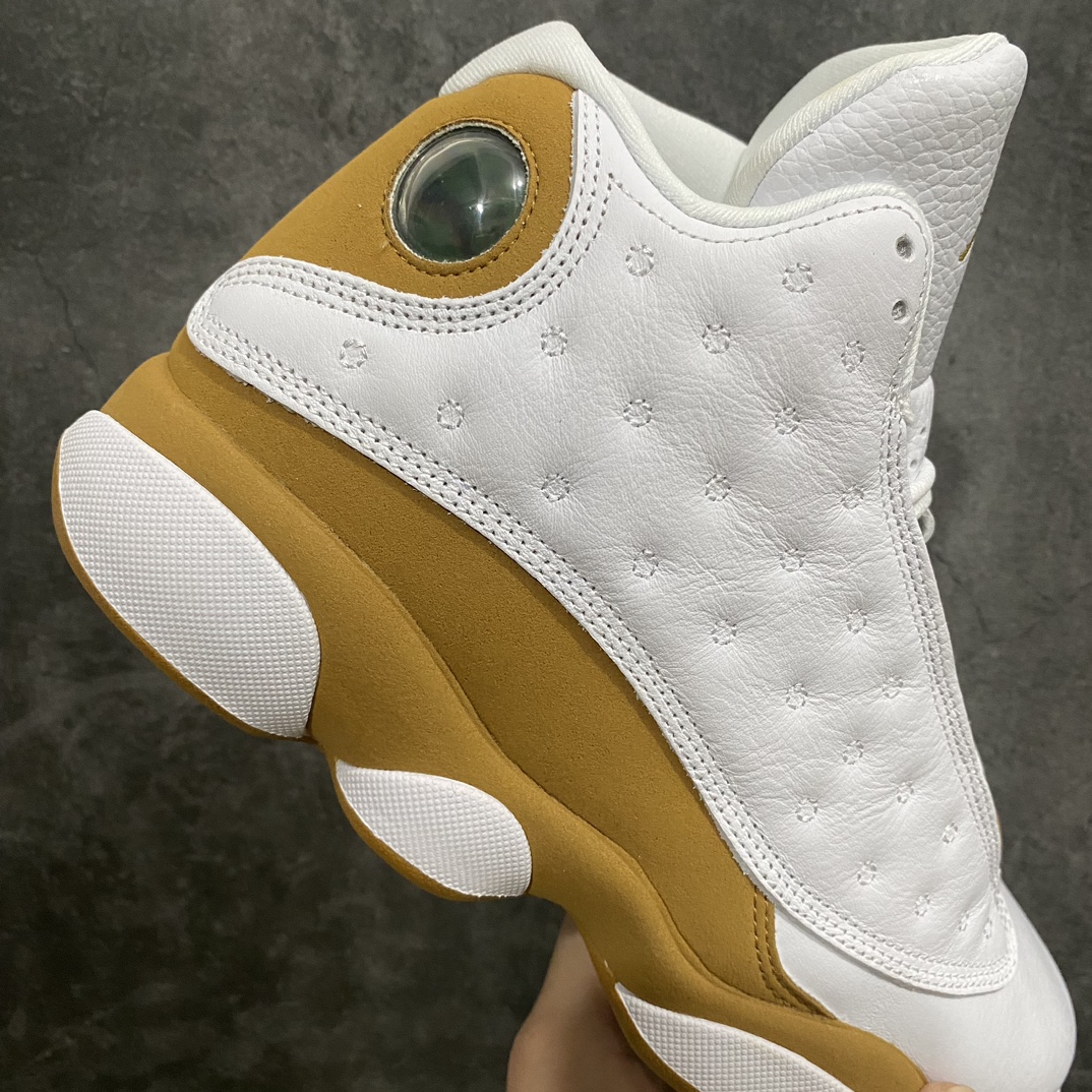 Pure original Air Jordan AJ13 produced in Dongguan, wheat white and brown 414571-171