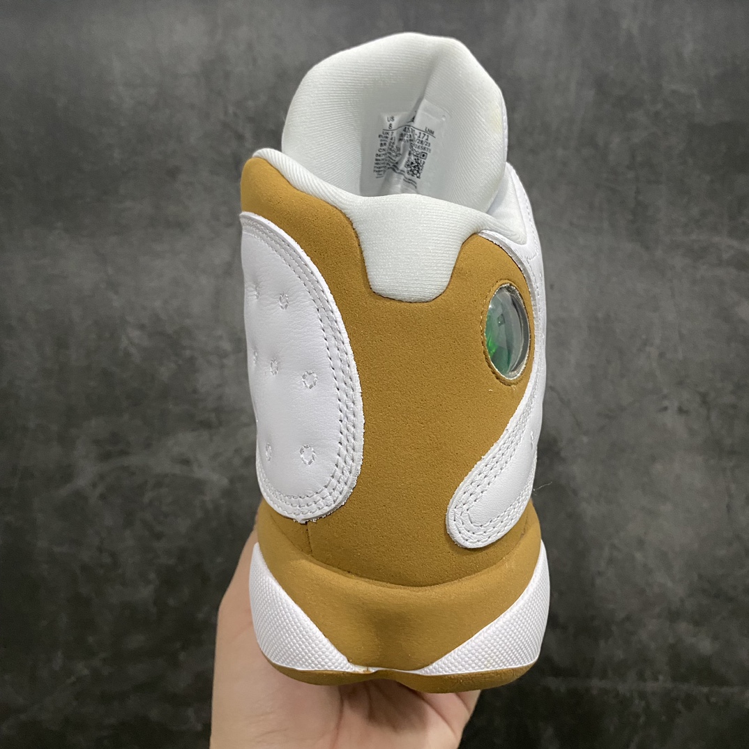 Pure original Air Jordan AJ13 produced in Dongguan, wheat white and brown 414571-171