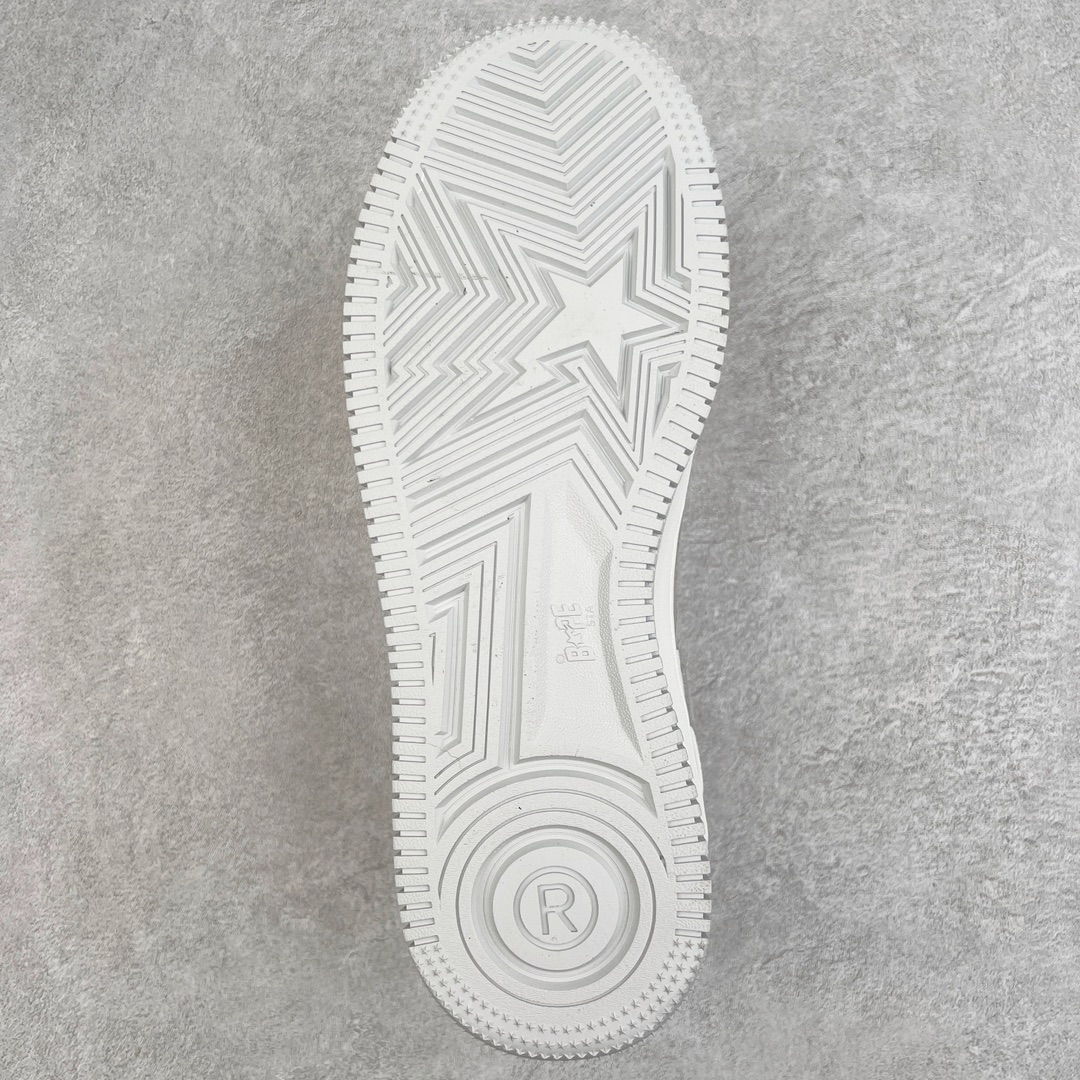 图片[9]-＃PB版 福利特价 JJJJound x Bape Sta To Low 猿人头经典低帮运动休闲板鞋 联名白灰 全套原纸板楦头开发 确保原汁原味 市场最完美低趴版型 一比一鞋头弧度高度鞋身弧度 外贸平台指定订单 匠心打造 开发时长超过半年 独家私模磨具冲刀加持 原厂特供皮料光泽色卡零偏差 内里均采用市场最好的超软原厂填充棉 原数据进口机台高频印压LOGO 最高QC检验标准 控制溢胶瑕疵 深浅定位均保持zp一致 中底嵌入Ortholite缓震材质 全套原包装 包含猿人logo 定制防尘袋 尺码：36 36.5 38 38.5 40 40.5 41 42 42.5 43 44 44.5 45 46-选品中心