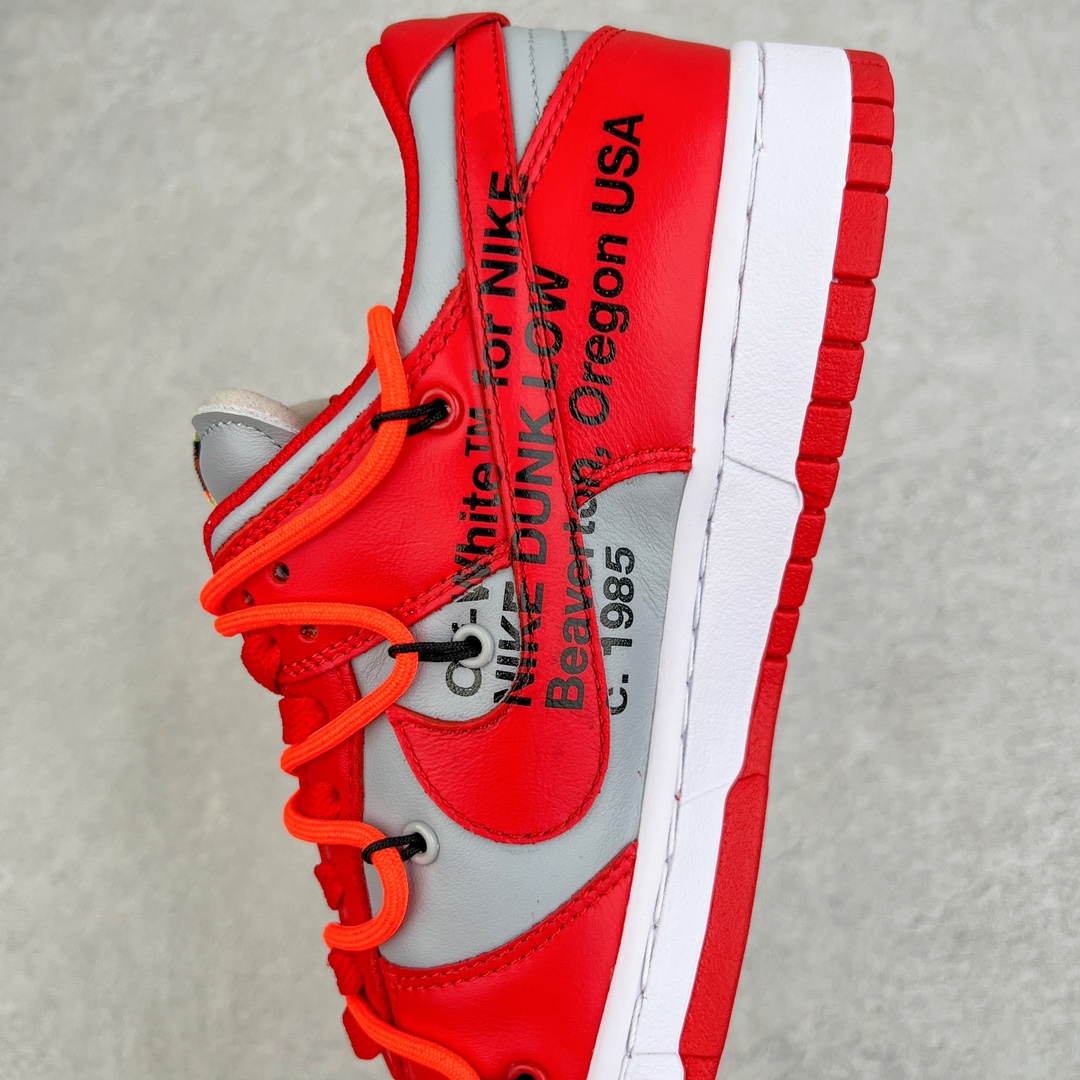 图片[7]-零售💰230 ＃LJ渠道版福利‼Off-White™ x NK Dunk Low OW联名红色 CT0856-600 Pnme Asia贝利原厂皮料加持 全套原楦原模倾力打造完美版型 独家原厂航空铝磨具打磨大底 鞋头坡度75° 极致还原 无解鞋型 原盒原装配套 圈内天花板工艺 原厂冲刀 超高清洁度 全鞋零毛边皮料切割 采用原厂百宏鞋带以及原厂百宏织唛舌标 鞋带孔收紧绳长度 足以区分市面口嗨版本 原厂油墨 色泽亮度 高频效果一致 原厂拉帮工艺 针距密度一致 一针一线自然拉伸不弯曲 青岛定制原装标几率过验 SIZE：36 36.5 37.5 38 38.5 39 40 40.5 41 42 42.5 43 44 44.5 45 46 47.5 编码：by2936030-运动鞋