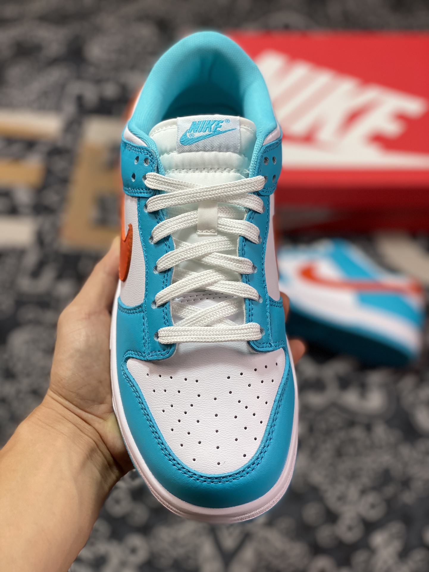 200 NK Dunk Low ”Miami Dolphins“ 白蓝橙 DV0833-102