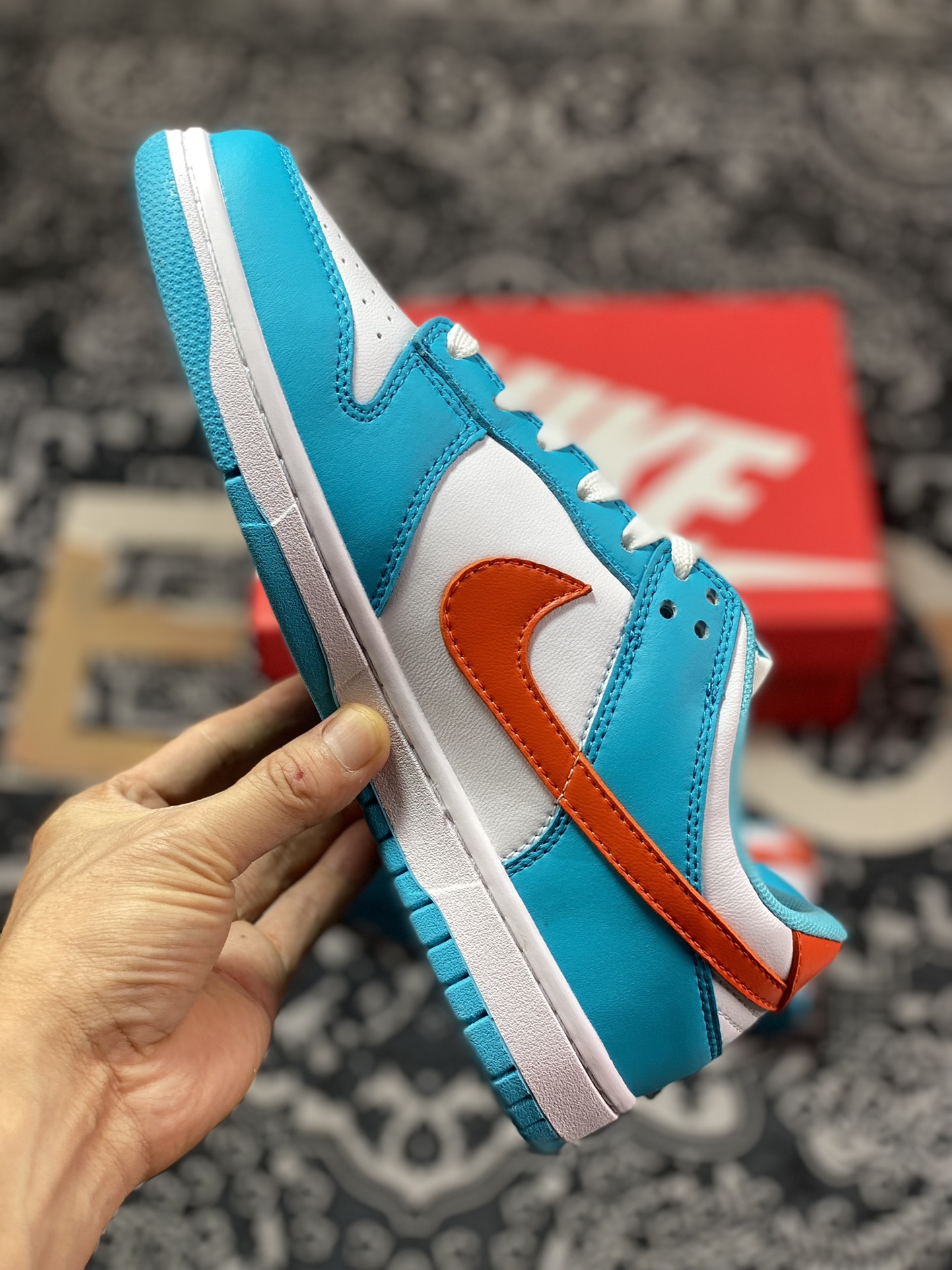 200 NK Dunk Low ”Miami Dolphins“ 白蓝橙 DV0833-102