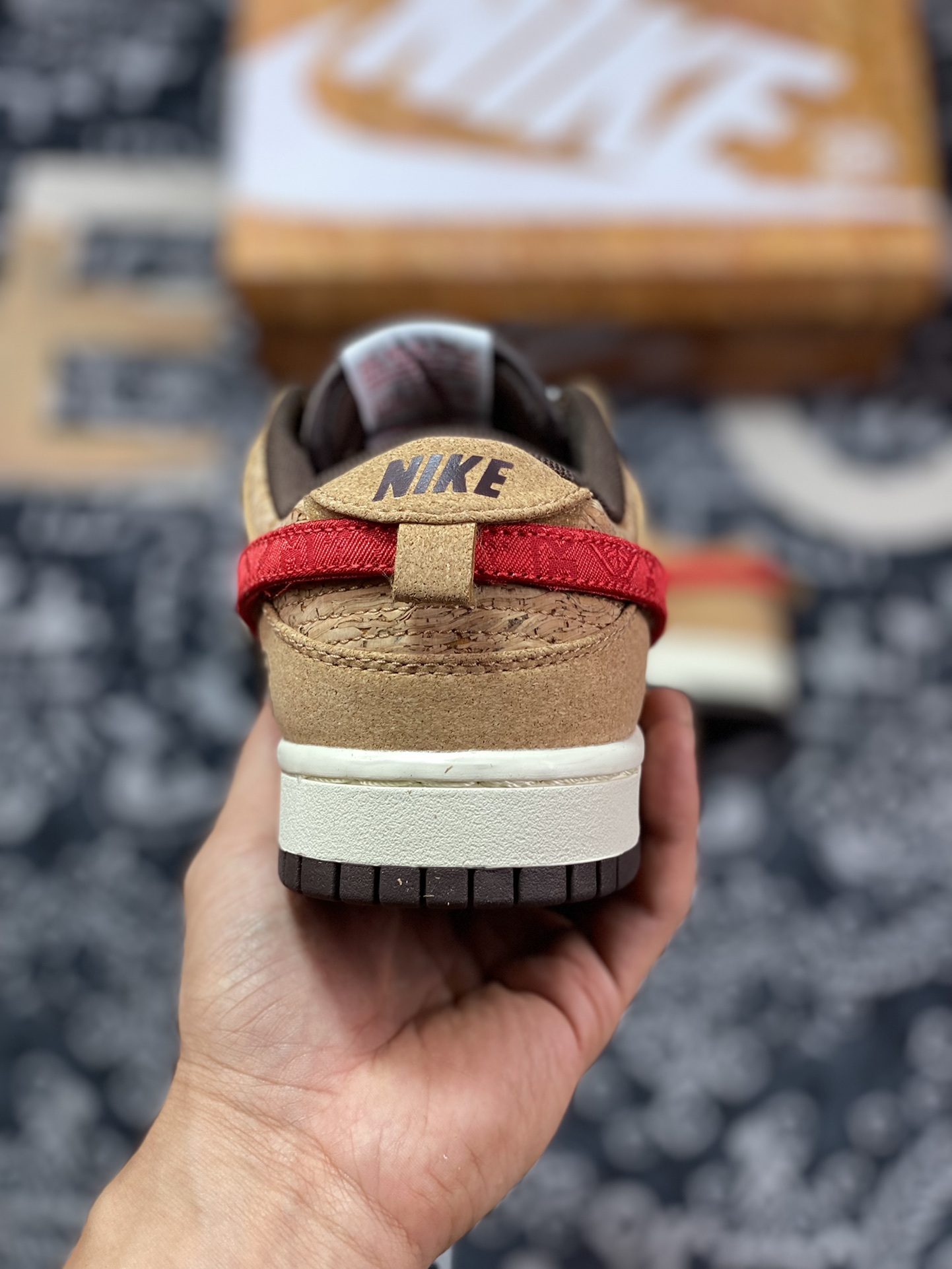 CLOT x NK Dunk Low SP CN GCEL ”Cork” 20th Anniversary Cork Low-top Casual Sports Shoes FN0317-121