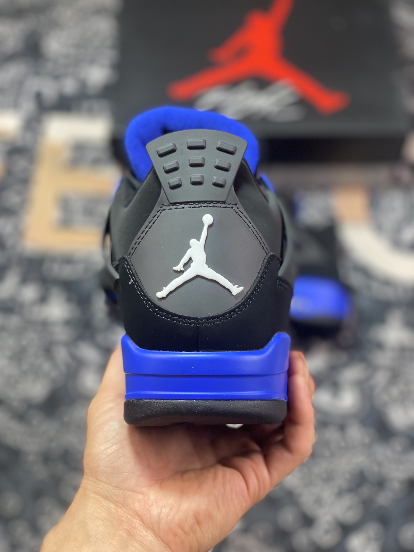 Jordan AJ4 RETRO Black Blue DH6927-004