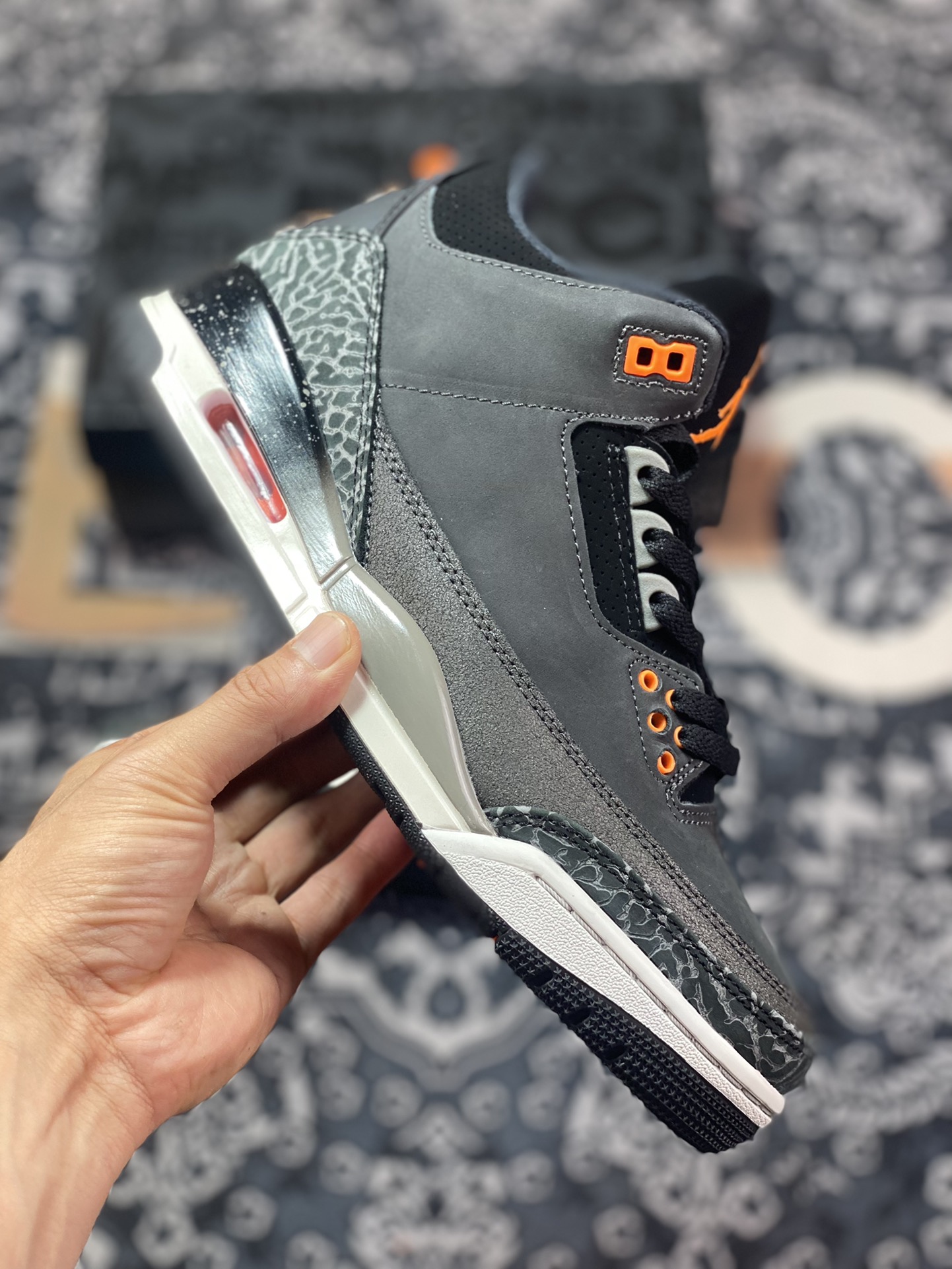 Air Jordan AJ3 Retro Gray Black CT8532-080