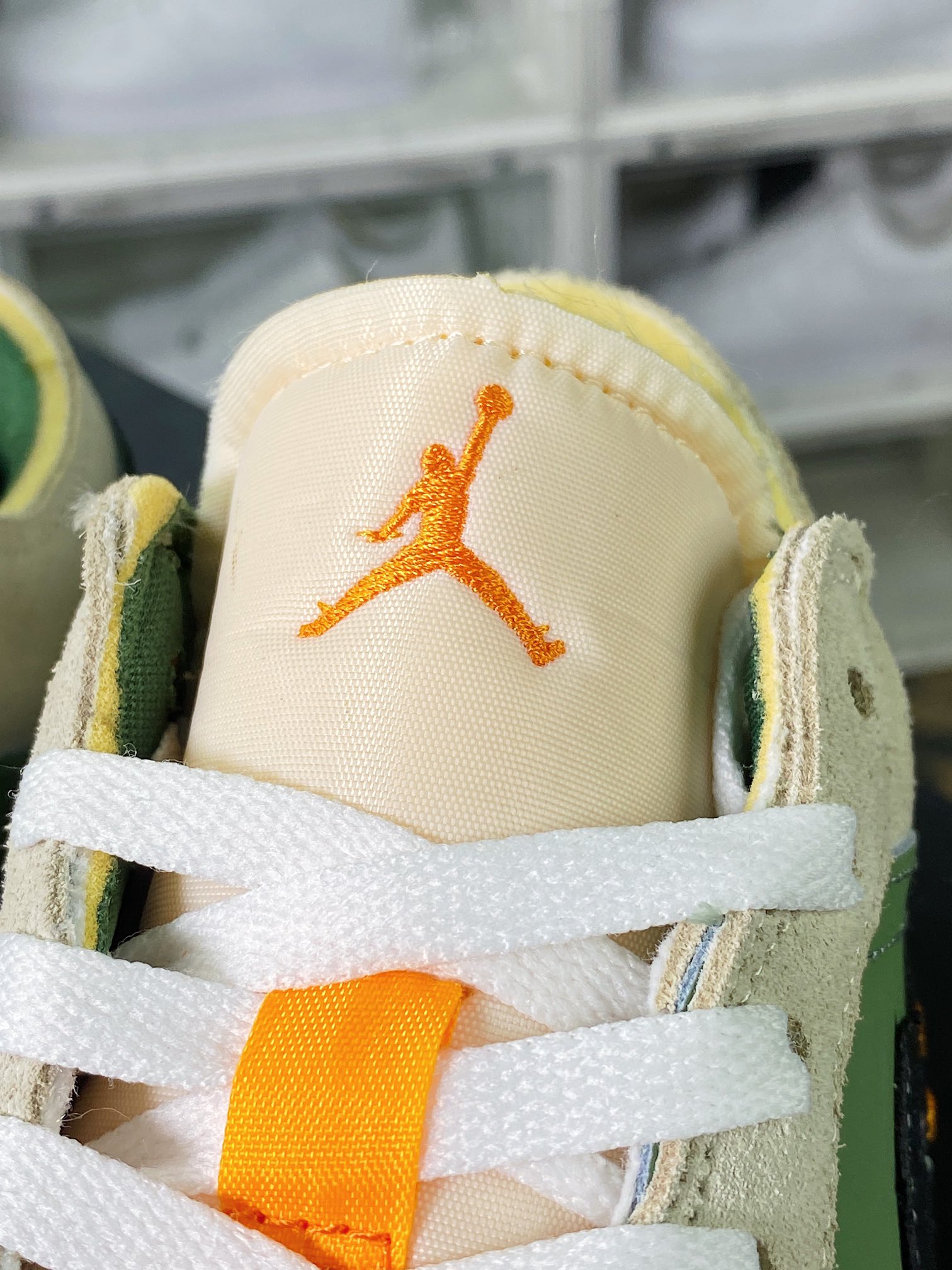 Air Jordan 1 Low SE Craft”Craft Sky J Light Olive”AJ1 Jordan Generation Basketball Shoes ”Deconstructed Light Gray Green Orange Black” FD6819-300