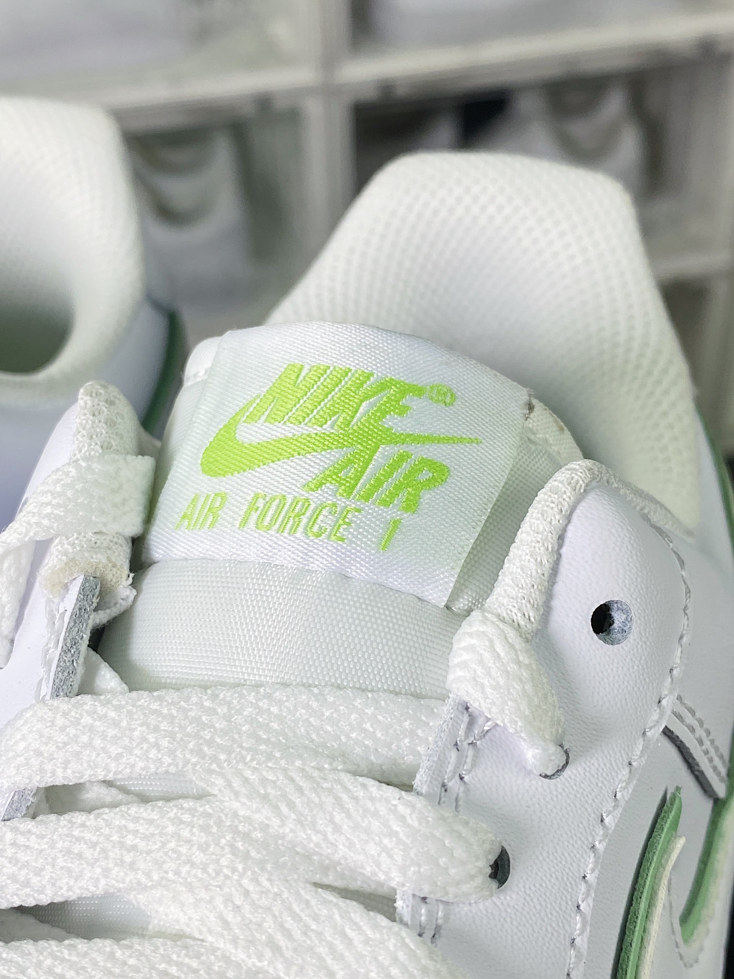 Air Force 1 '07 Low QS”White/Mint” Air Force 1 classic low-top sneakers ”leather white mint green stacked hook” DV0788-105