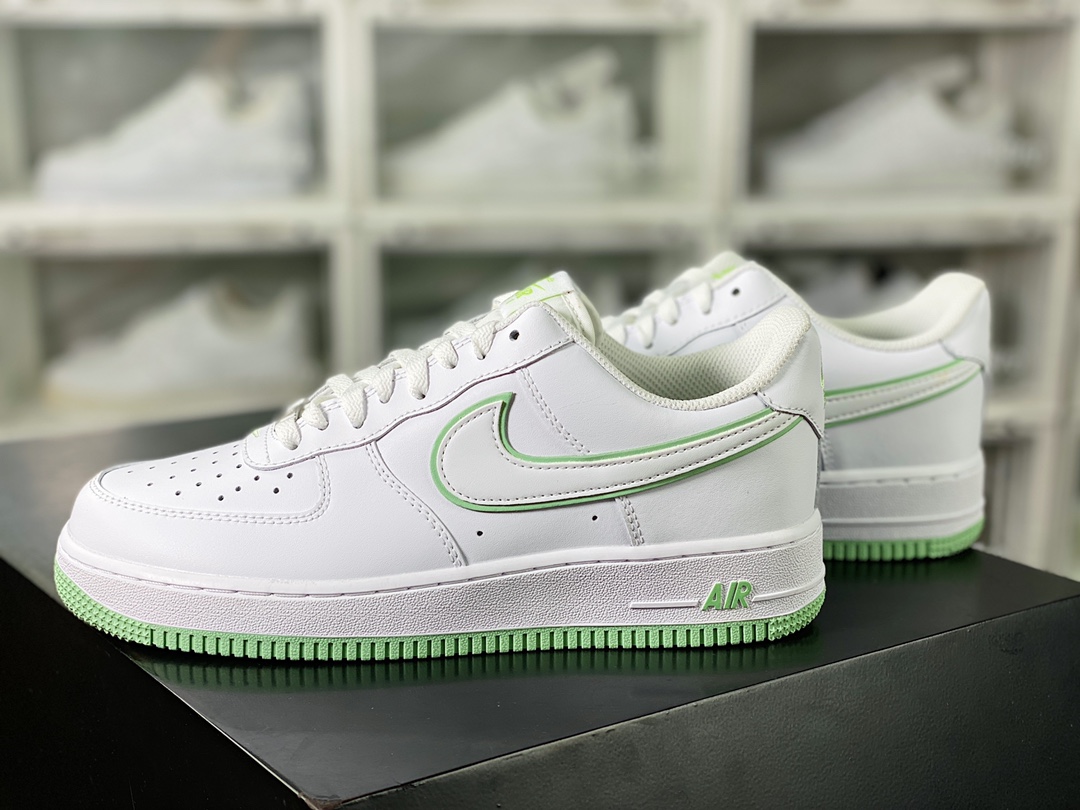 Air Force 1 '07 Low QS”White/Mint” Air Force 1 classic low-top sneakers ”leather white mint green stacked hook” DV0788-105