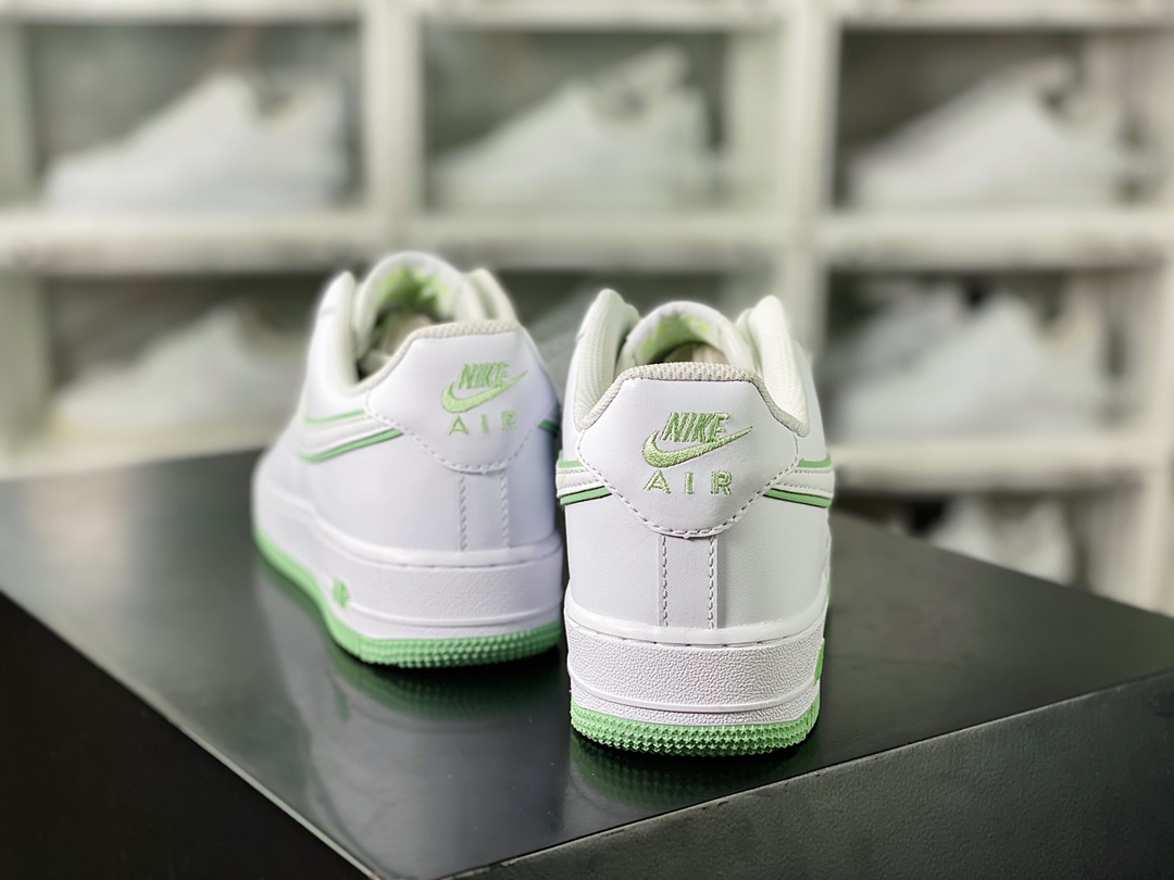 Air Force 1 '07 Low QS”White/Mint” Air Force 1 classic low-top sneakers ”leather white mint green stacked hook” DV0788-105