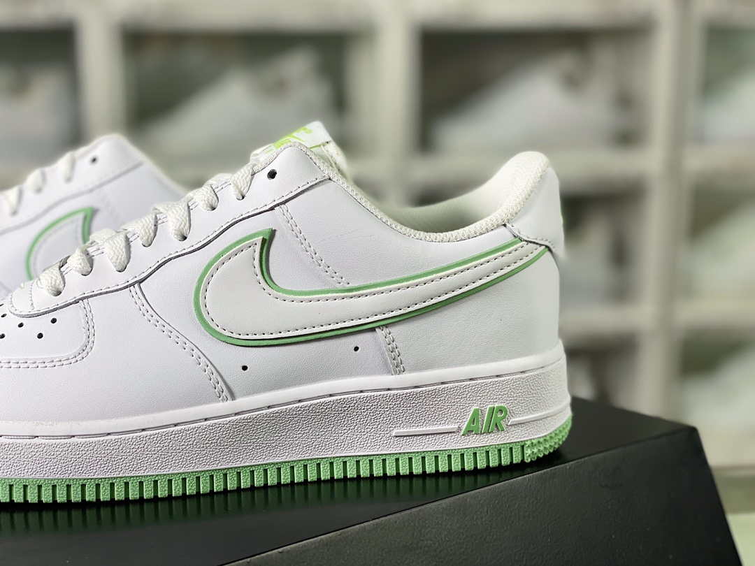 Air Force 1 '07 Low QS”White/Mint” Air Force 1 classic low-top sneakers ”leather white mint green stacked hook” DV0788-105