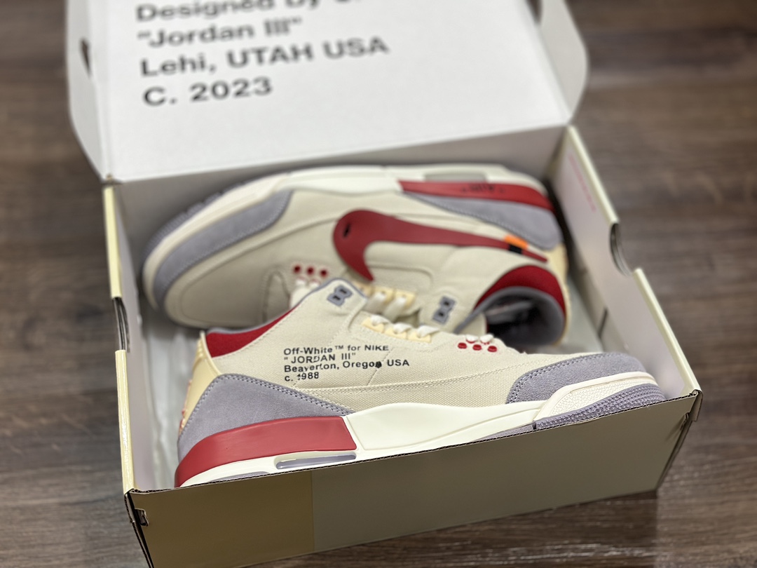 380 Air Jordan 3 Aj3 乔丹3代 off-white联名篮球鞋 DH7139-123