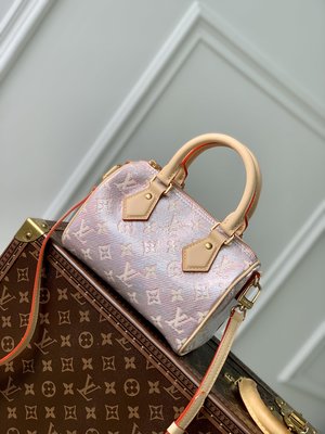 Louis Vuitton LV Speedy Knockoff Bags Handbags Pink Canvas Cotton M23069