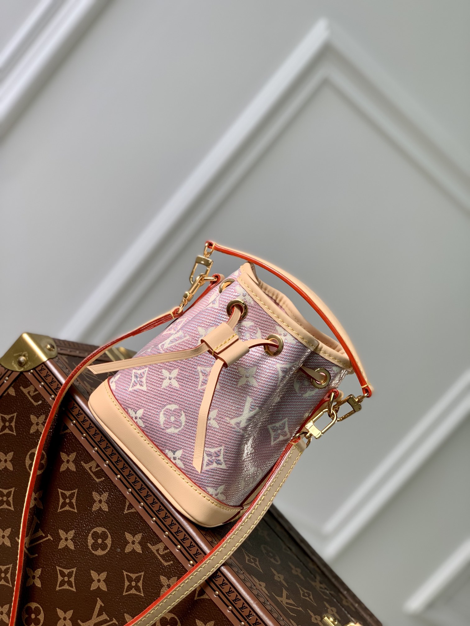 Louis Vuitton LV Nano Noe Bags Handbags Designer Wholesale Replica
 Canvas Cowhide M82427