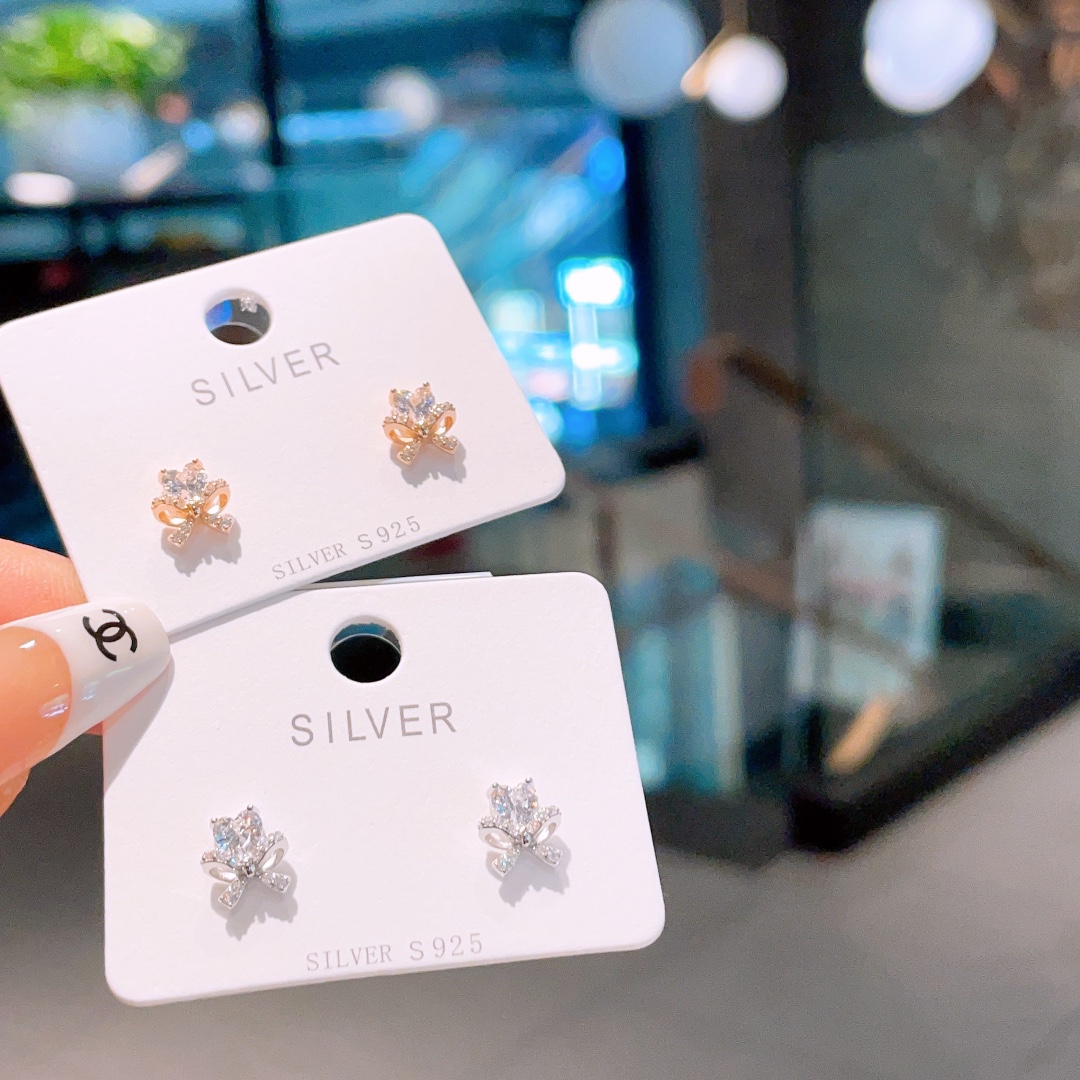 Hypoallergenic Silver Earrings Sweet & Cool Banquet Gold