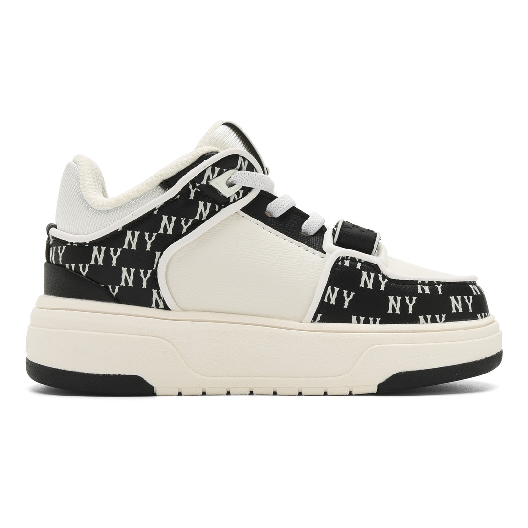 图片[2]-MLB官方同步 男女儿童休闲板鞋复古老花中帮学生潮鞋春夏新款童鞋 码数 24-37 （24-27 松紧带 28-37 鞋带）-选品中心