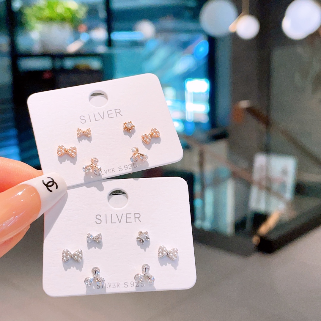 925 Silber Ohrringe Ätherisch Hochzeit Gold