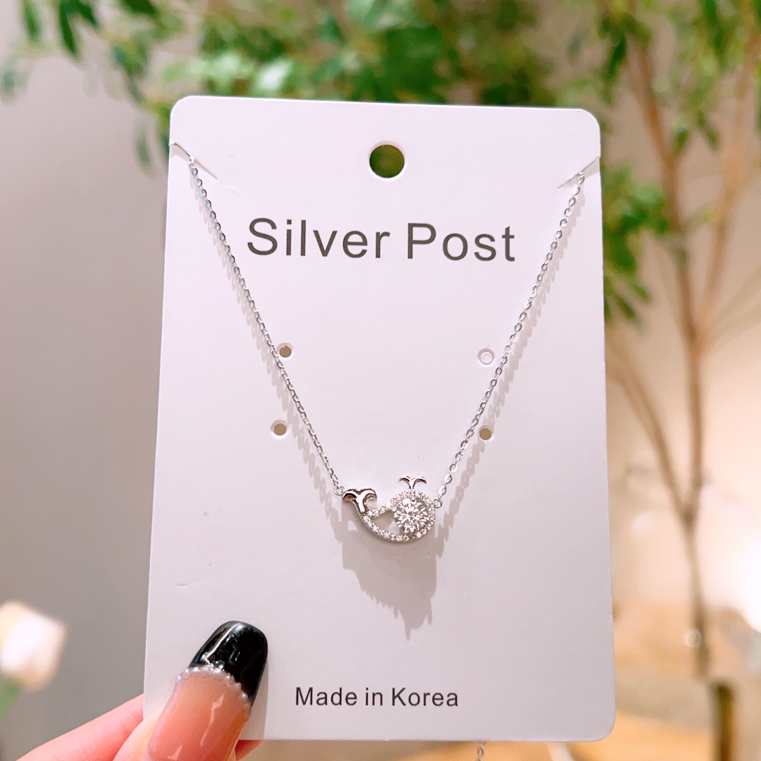 Allergiearmes Silber Moissanit Kette Romantisch Lehrertag Gold