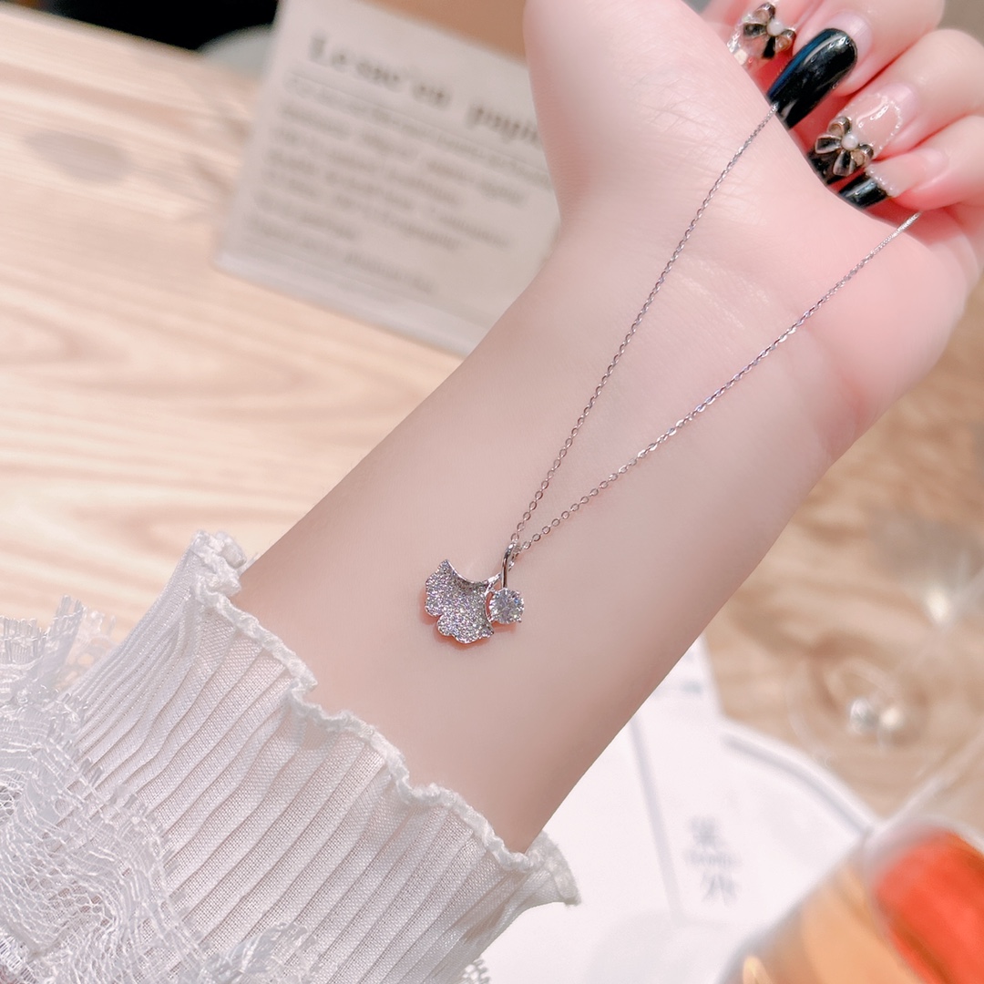 Allergiearmes Silber Moissanit Kette Schick Jahrestag Silber