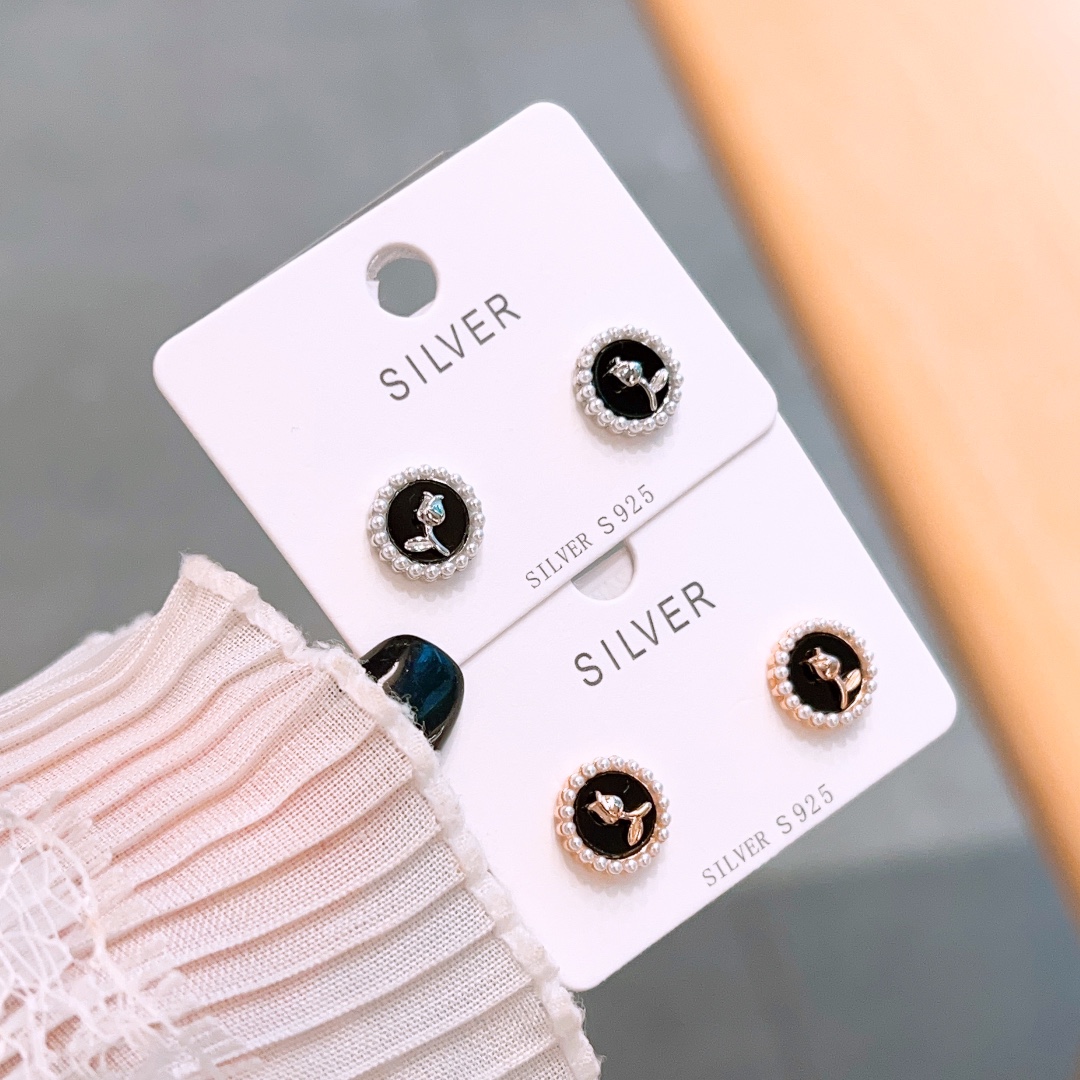 Hypoallergenes Silber Ohrringe Koreanischer Stil Hochzeitsgeschenk