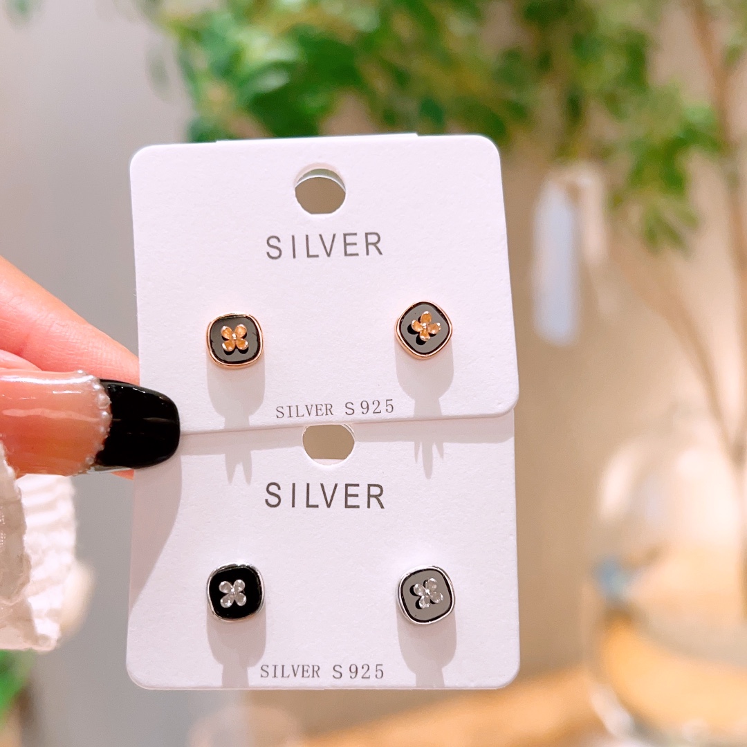 Hypoallergenes Silber Ohrringe Minimalistisch Für mich selbst Gold