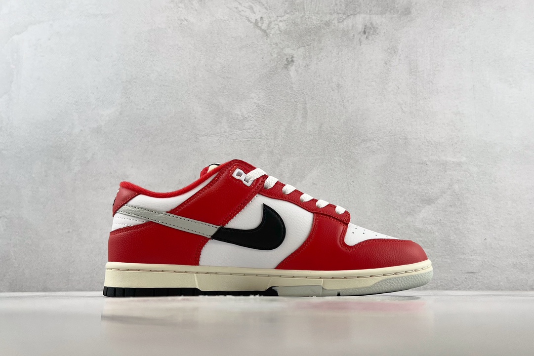 Nike Dunk Low ”Chicago Split” 芝加哥 红白 DZ2536-600