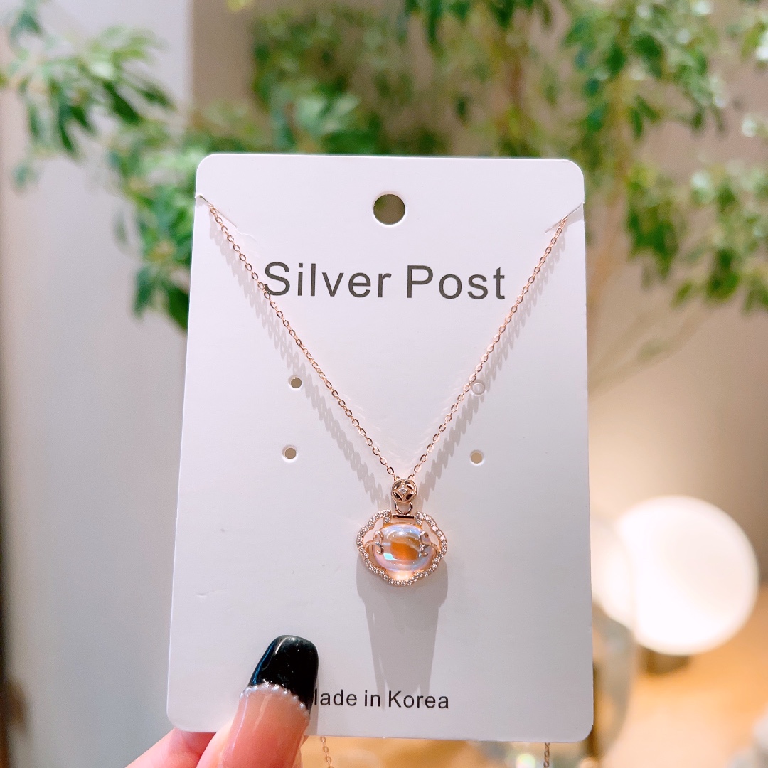 Massivsilber Kette Rein Abschluss Silber