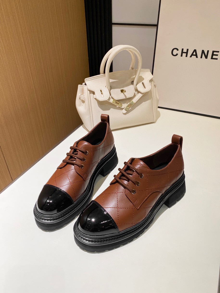 Chanel Zapatos Calzado monocapa Cuero de vaca Piel oveja