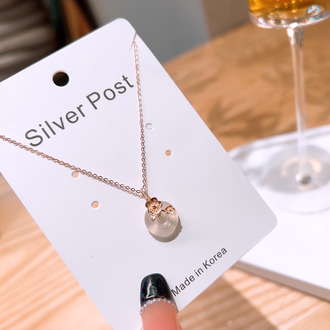 遊び心S925スターリングシルバーネックレスシルバー 新築祝い