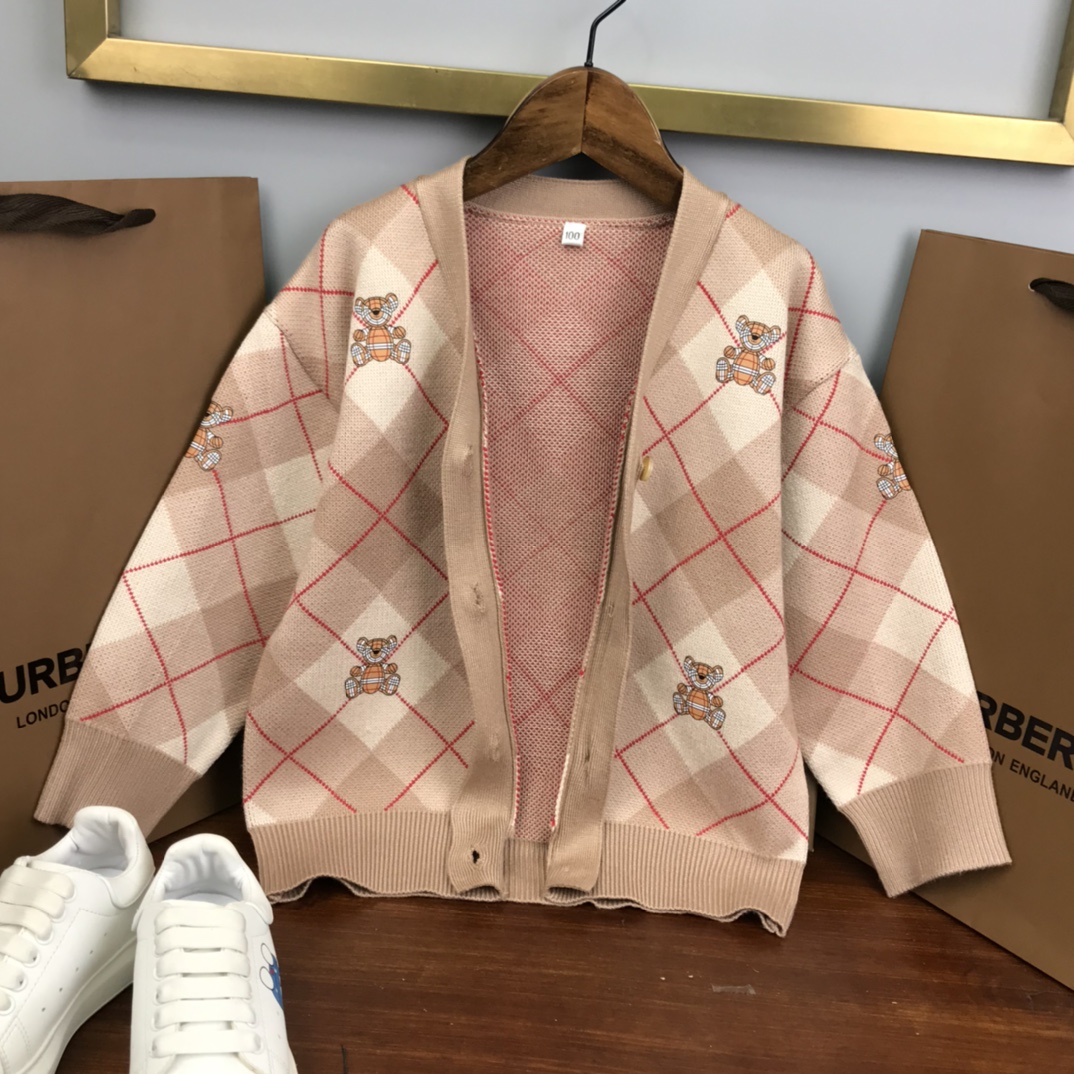 2023 Autumn Fashion: Teddy’s Tweedy Wool Jacket for Kids, Sizes 100-160 - 图片 3