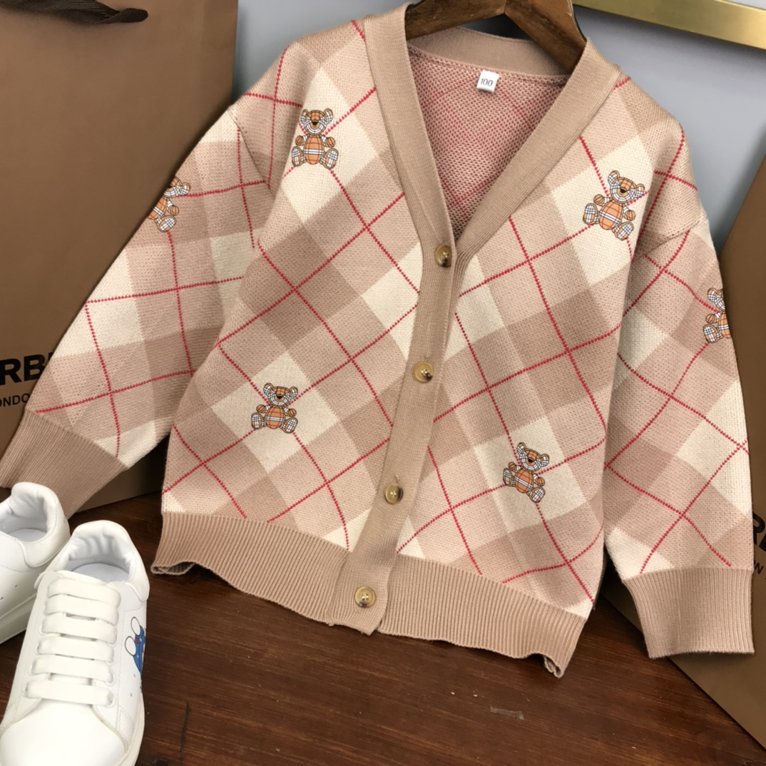 2023 Autumn Fashion: Teddy’s Tweedy Wool Jacket for Kids, Sizes 100-160 - 图片 5