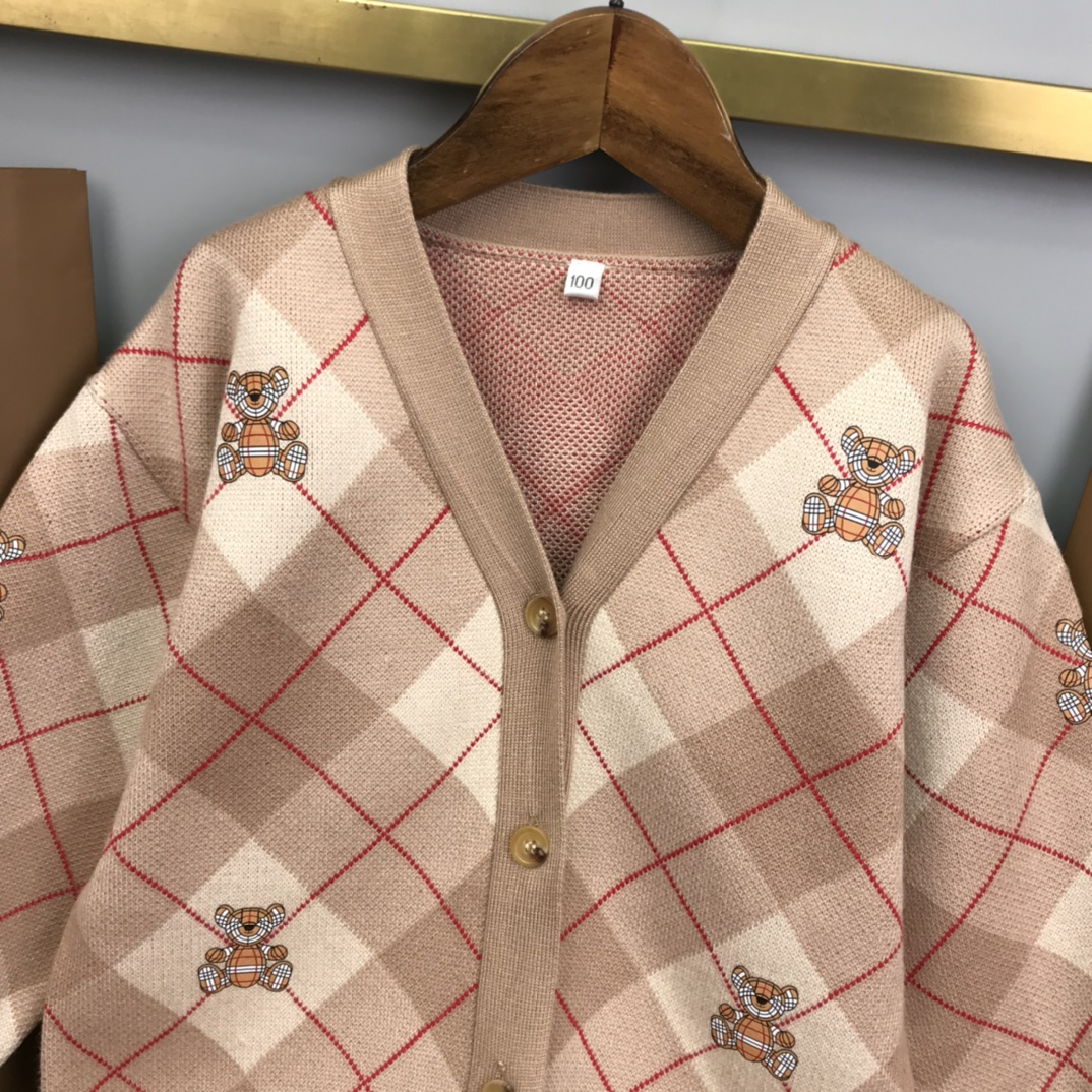 2023 Autumn Fashion: Teddy’s Tweedy Wool Jacket for Kids, Sizes 100-160 - 图片 4