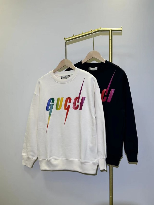 Gucci Clothing Sweatshirts Apricot Color Black Cotton Fall/Winter Collection