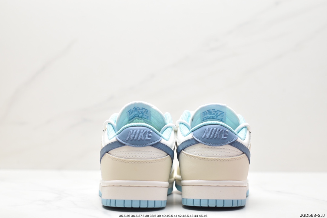 NK SB Dunk Low”Green/Beige“绑绳解构风 系列低帮休闲运动滑板板鞋 DD1503-123