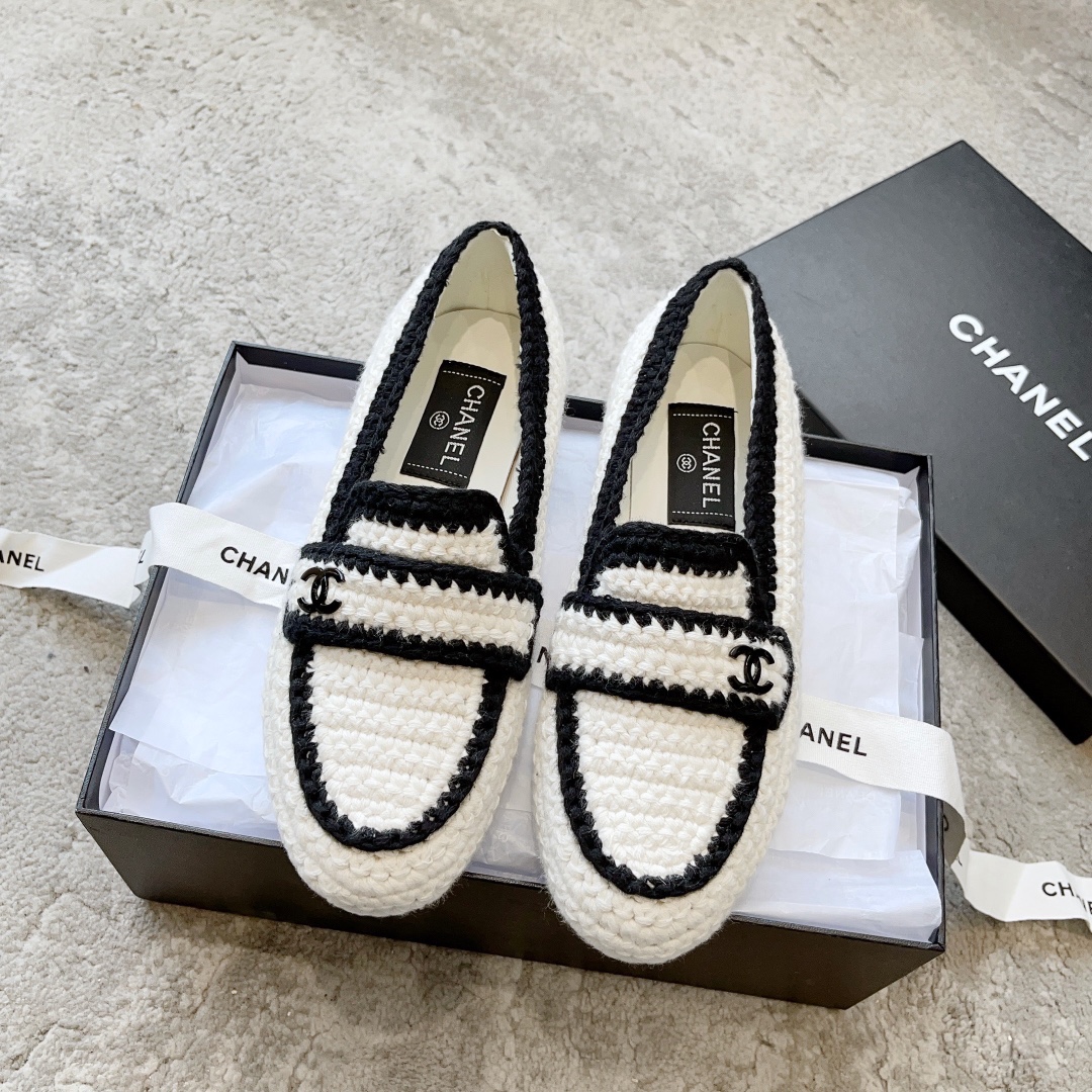 CHANEL Mules Loafers | Vintage Elegant Loafers | Double C Metal Buckle + Oiled Wax Calfskin