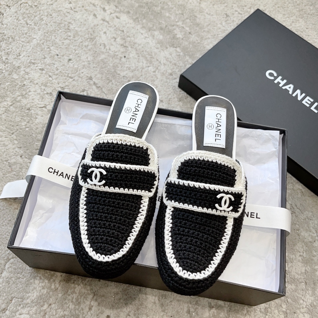 CHANEL Mules Loafers | Vintage Luxe Loafers | Double C Metal Buckle + Waxed Calfskin