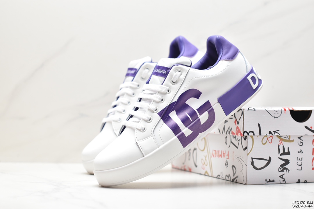 Dolce￥Gabbana Dolce & Gabbana DG plus 18S new Italian graffiti white shoes