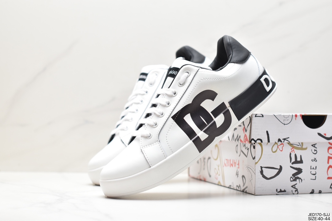 Dolce￥Gabbana Dolce & Gabbana DG plus 18S new Italian graffiti white shoes